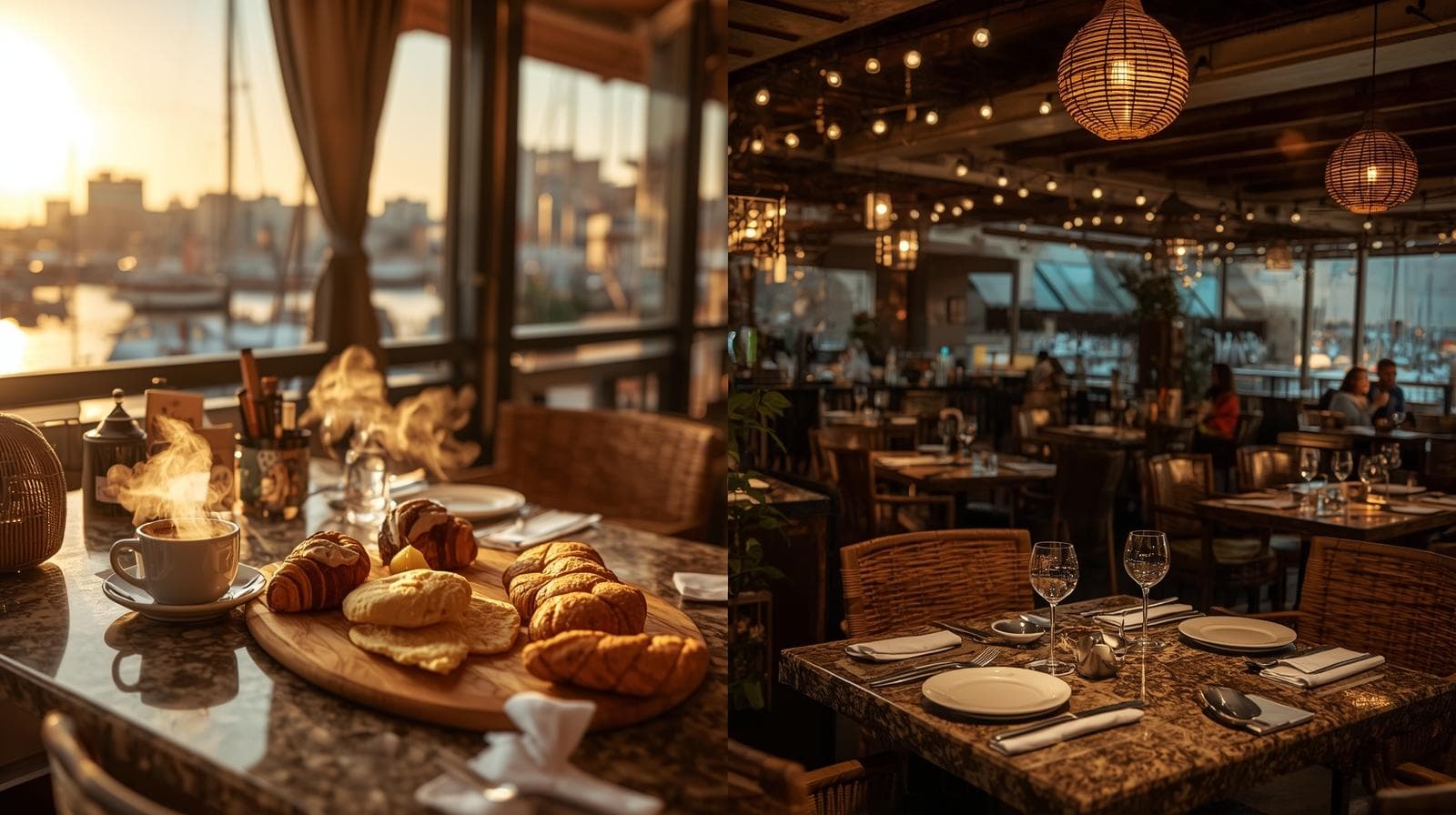 Agadir Marina Cafe: Breakfast and Night Vibes at Jour et Nuit